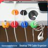 Self-Adhesive Cute Cable Organizers: Wire Clips for Desktop & Charging Cable Management