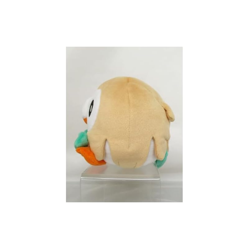 Sanei Boeki Pokemon ВСЯ ЗВЕЗДНАЯ КОЛЛЕКЦИЯ Rowlet (S) Плюшевая игрушка, Ш11,5 x Г12 x В11,5 см, Покемон PP54