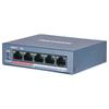 Switch PoE Não Gerenciado HIKVISION de 5 Portas 100Mbps Plugue CN (adaptador incluso)