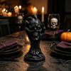 Skull Hand Statue 3D Printed & Devil Figurine, Realistic Holding Unique Halloween Gifts Statue, Gothic Desktop Ornament for Home Decoration