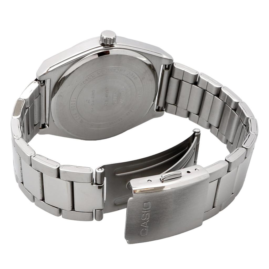 Casio Standard Moon Phase Analog Men's Watch MTP -M300D-2AV / -M300D-7AV with Metal Band, Navy / White, Overseas Model [Parallel Import]