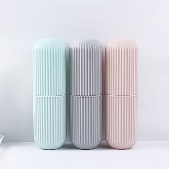 Toothbrush Paste Holder Case Covered Travel Camping Bathroom Cup Box Tooth Mug