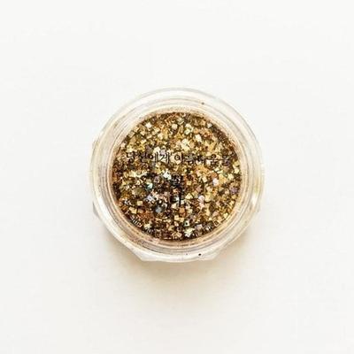 Damen Selbstnagel Glitzer Gold Einsamer Glitzer 1 Farbe