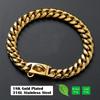 Hochbelastbar Starkes Metall Hunde Kubanische Kette Halsband Edelstahl Haustier Halsband Für Große Hunde Pitbull Bulldogge Silber Gold Show Halsband