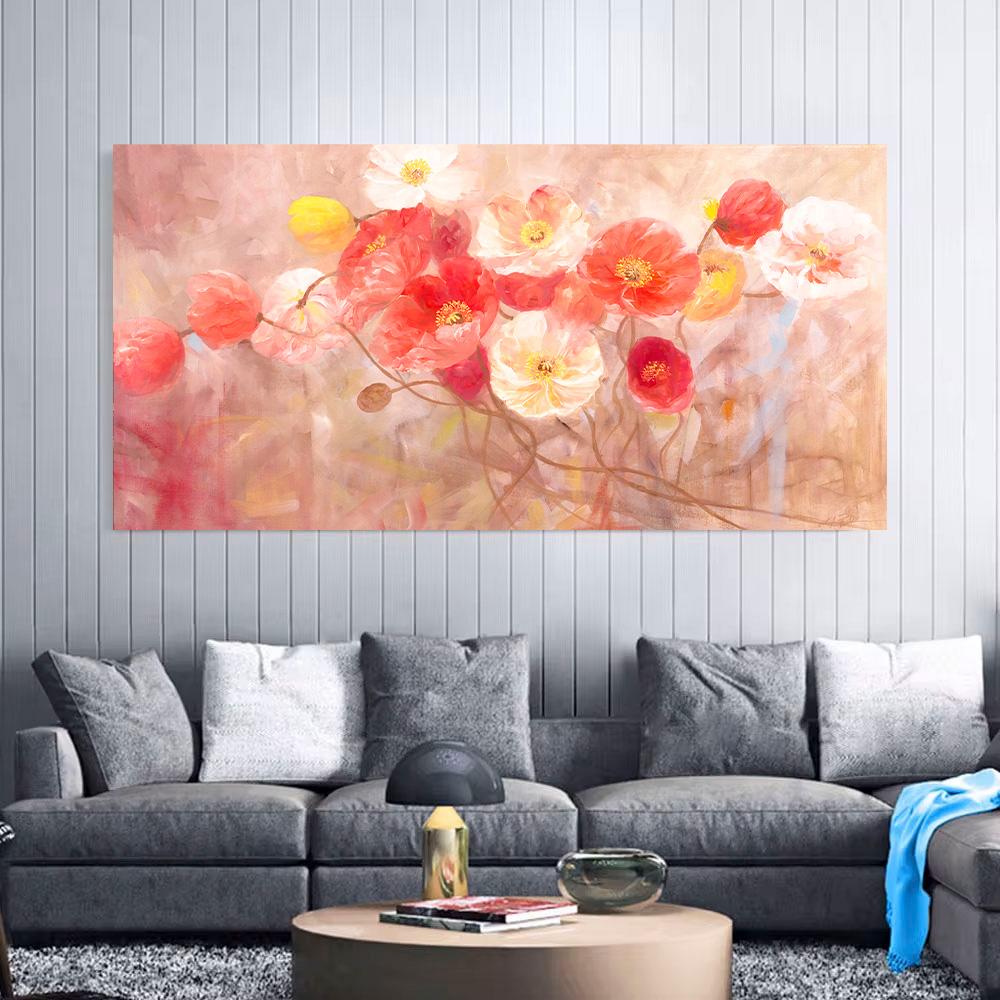 Modern Minimalist Flower Art Painting Living Room Mural Poster Wall Decoration Painting Home Decoration