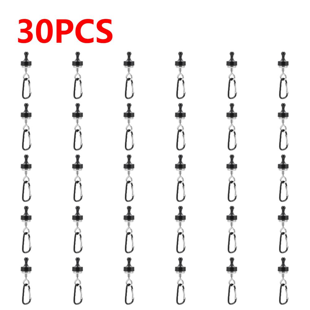 1-40PCS Strong Magnetic Carabiner Portable Tent Canopy Carabiner Magnet Hanger Outdoor Camping Lights Strong Magnetic Hook