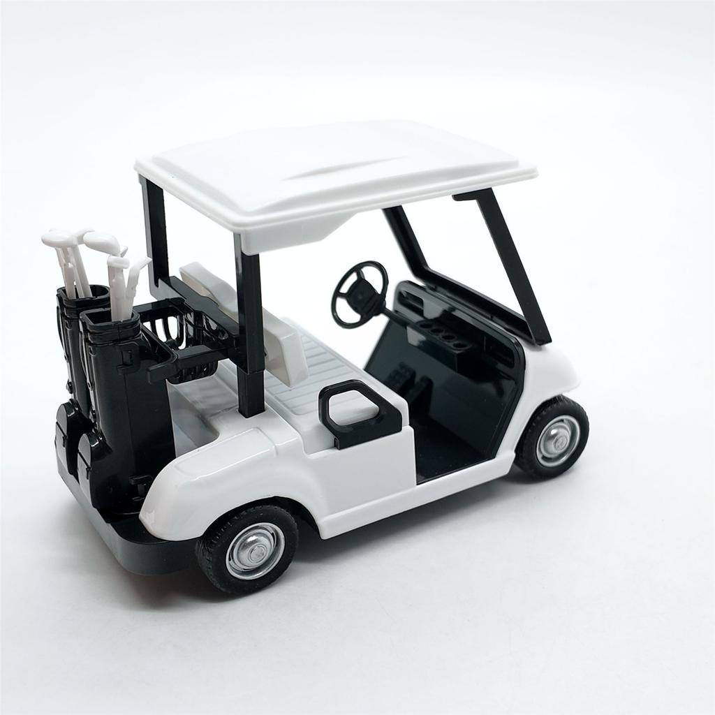 Realistic Alloy Golf Cart Model Miniature Pullback Vehicle Desktop Decoration Gift For Collectors And Golf Enthusiasts