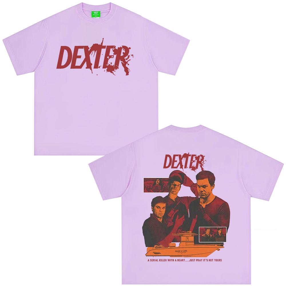 TV Play Dexter Morgan Graphic Tshirts Unisex Women Clothing Casual Cotton Short Sleeves Oversized T Shirts Fashion Vintage Tshirt