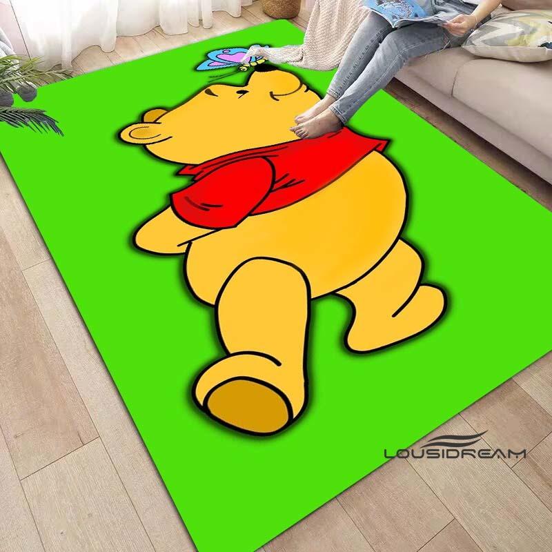 

Disney Pooh Bear cartoon pattern rug, suitable for living room, bathroom, creative doormat, bedroom rug, home décor, holiday gif 60x90cm