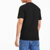 Puma Letter Print Casual Short Sleeve T-Shirt Men Tops Black 582772-01
