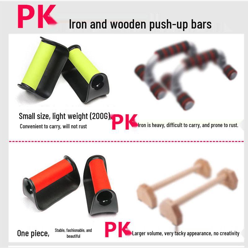 Non-Damaging Push-Up Stand for Home Fitness - Enhance Chest & Arm Workouts