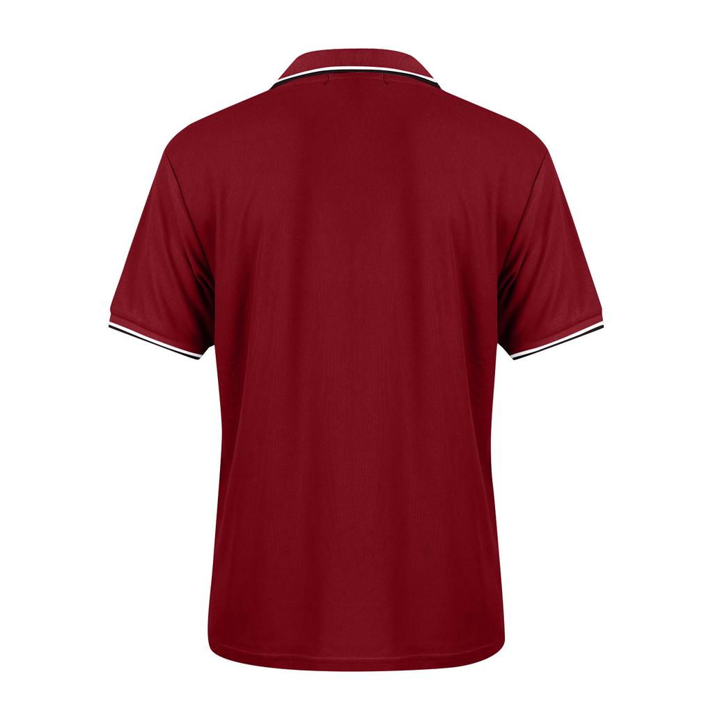 Men's Golf Shirt Casual Sports V Neck Ribbed Collar Short Sleeve Fashion Casual Color Plain Spring & Summer Regular Fit