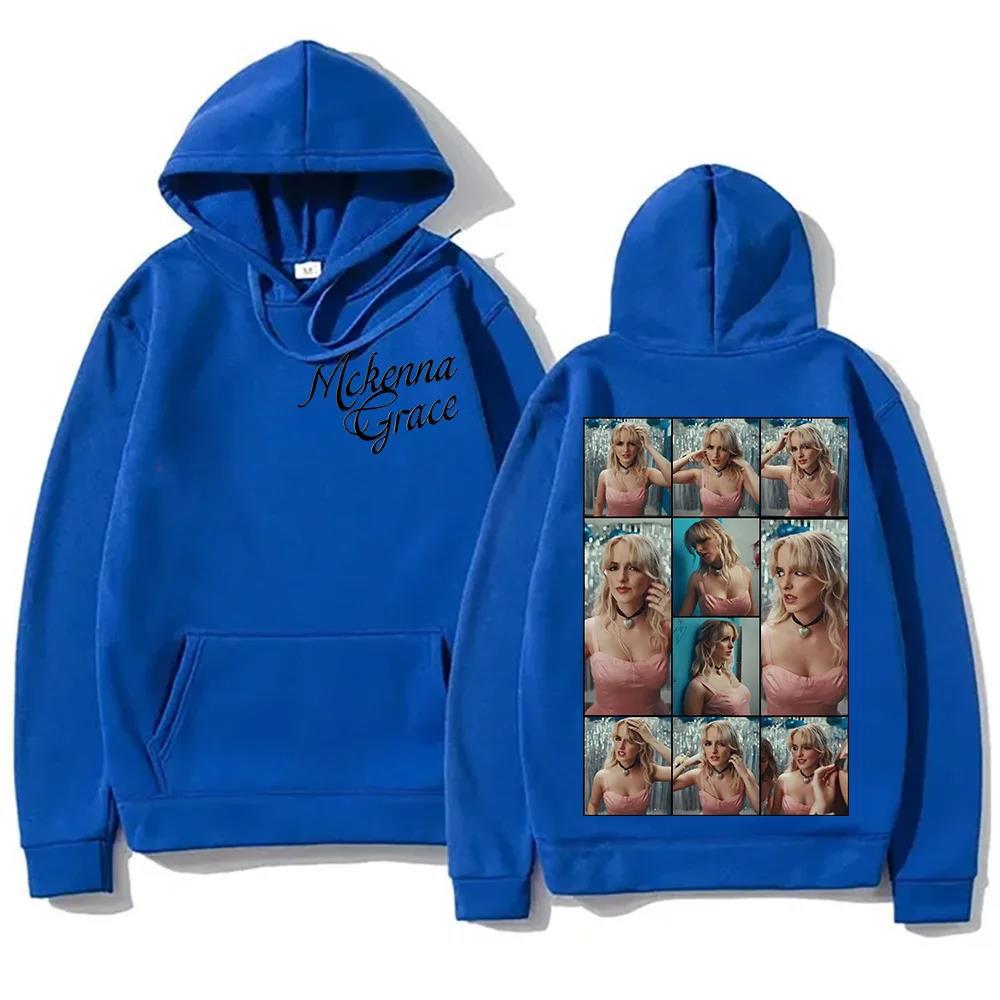 Mckenna Grace Photo Collage Hoodie Men Women Fleece Warm Autumn Winter Hooded Sweatshirt Singer Casual Streetwear Pullover