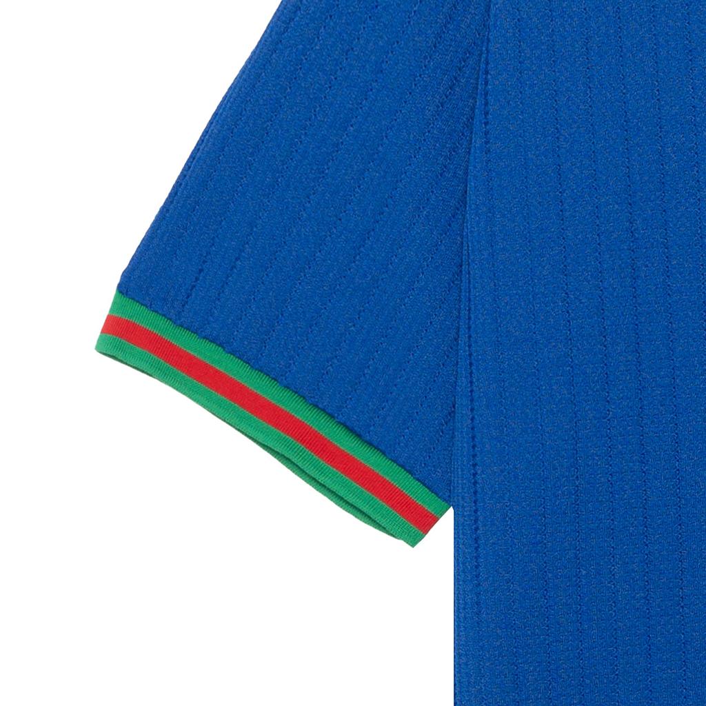 GUCCI X Adidas Polyester Polo Shirt Cobalt Blue 691777-XJEKF-4364