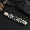 Elegant Buckle, Retro Personality Point Diamond Engraved Hollow Collar Buckle