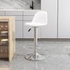 Modern Adjustable Bar Stool with Clear Acrylic Back