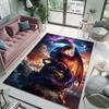 Multiple sizes Dragon soaring in the cosmos Print Carpet Rug for Living Room Bedroom Sofa Doormat Home Decor Non-slip Floor Mat