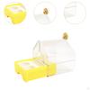 Hanging Bird Bath with Feeder Bathtub House for Canaries Finches