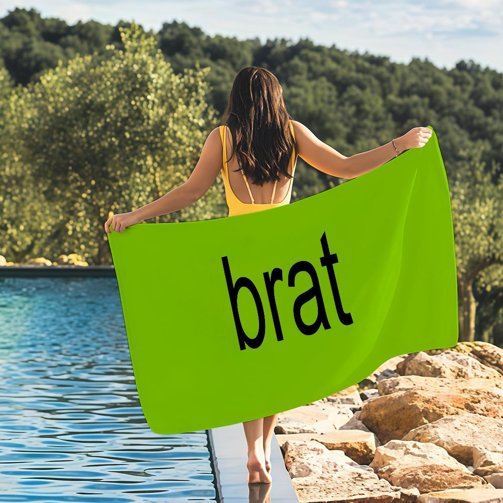Sänger c-Charli XCX Brat Handtuch Schnelltrocknende Strandhandtücher Sind Geeignet Für Schwimmbäder Camping Yoga Und Das Fitnessstudio