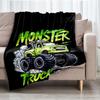 Truck Theme Printed Blanket - Perfect for Couch, Bed, Travel & Outdoor Use | Machine Washable, Cozy & Durable.