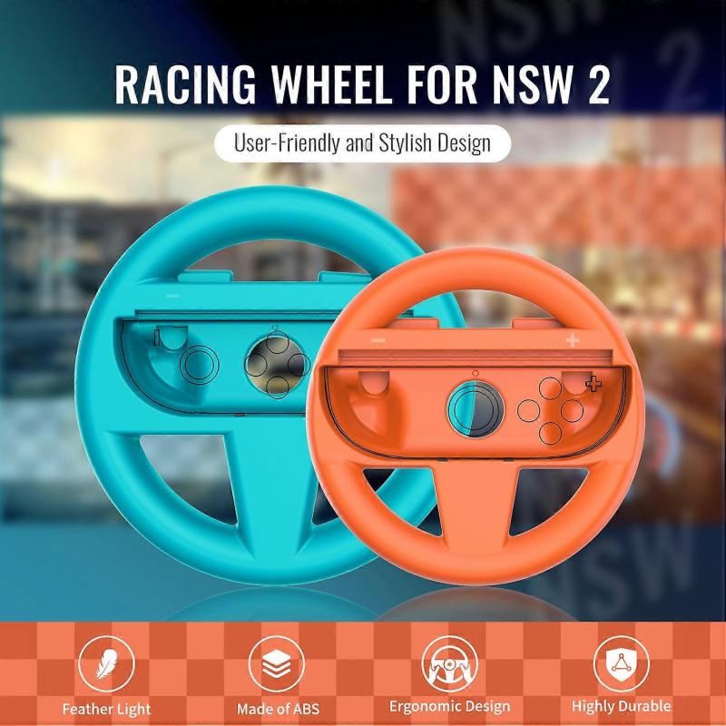 JYS-NS2275 2Pcs For Nintendo Switch 2 Large and Small Parent Child Racing Steering Wheel Controllers
