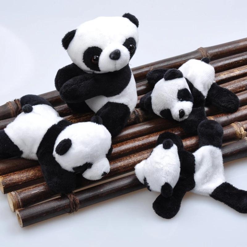 Plush Panda Magnet Cute Cotton Accessory Fridge Sticker Cartoon For Refrigerator Embellishment Children's Room Decor Kitchen