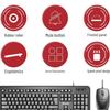 Founder F8106 Wired Keyboard and Mouse Combo