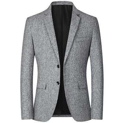 Blazer Autunno Primavera Uomo Moda Slim Casual Completi da Business Blazer da Uomo