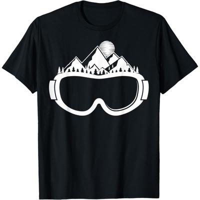 Kiefern Skifahren Snowboarden Ski Schneeberg Wintersport T-Shirt