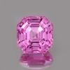 Natural Pink Sapphire Loose Gemstone Ceylon 8.5 Ct Asscher Shape September Birthday Birthstone