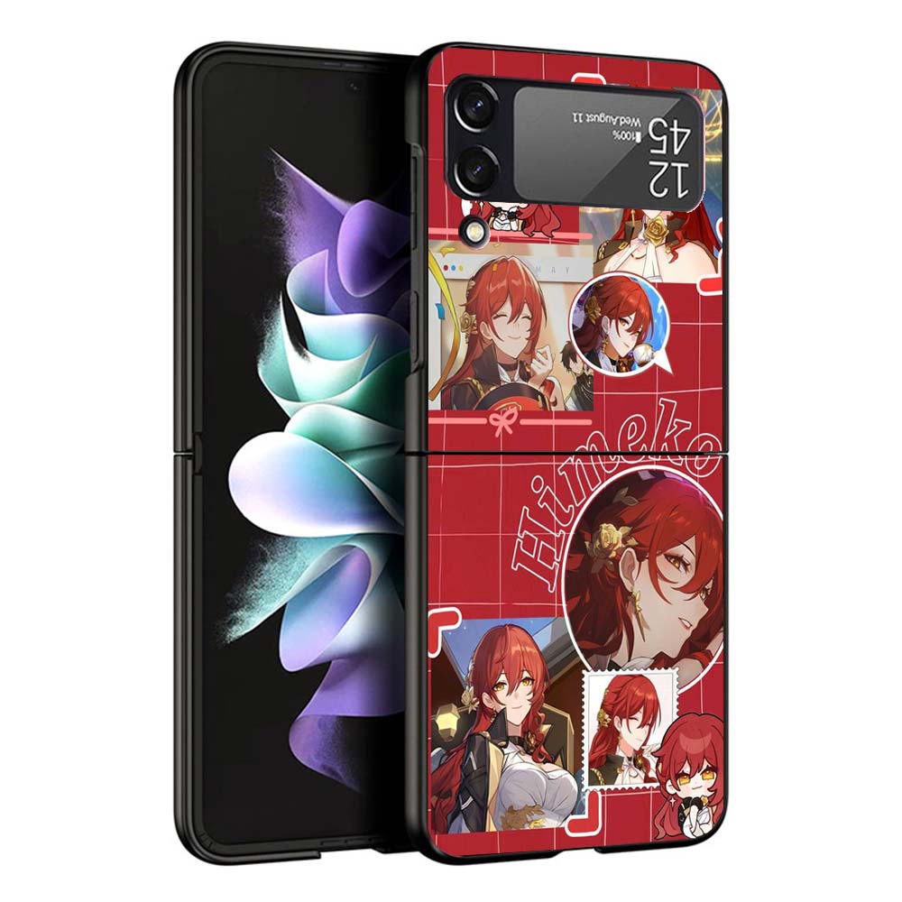 Honkai Star Rail Himeko Phone Case For Samsung Galaxy Z Flip7 Flip6 5G Flip5 Flip4 Flip3 ZFlip 7 6 3 4 5 Shockproof Back Cover G