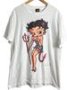 Vintage Betty Boop Devil Basic White Short Sleeve Unisex Shirt Reprint WA2523 Unisex T-Shirt