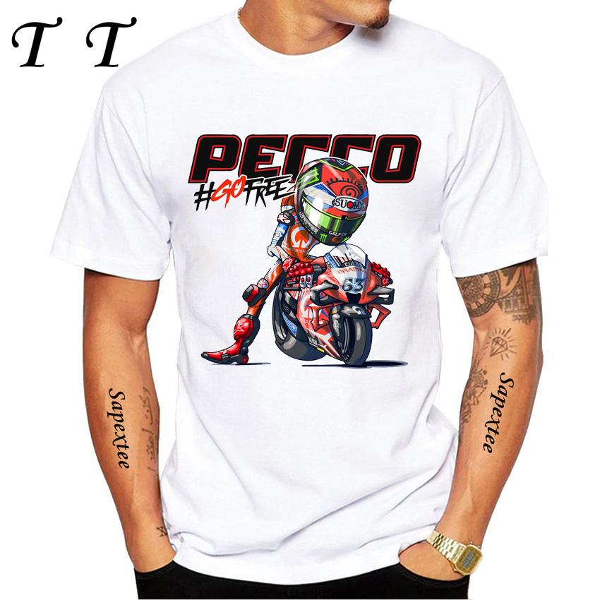Pecco Bagnaia 63 Francesco 2025 World Champion Gift Classic T-Shirt Boy Casual T Shirts Harajuku Motorcycle Sport White Tee