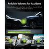 4k 3 channel dash cam , Starvis sensor dash camera front rear,24/7 parking mode,night vision ,64GB card included