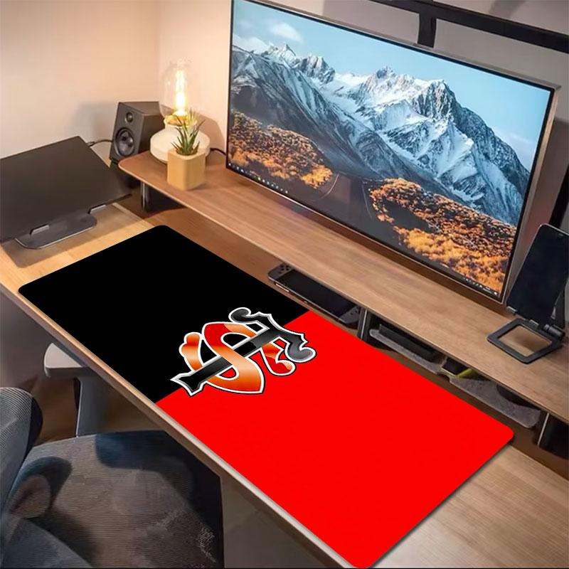 Black Symbol Large Size Mouse Pad Large Gaming Table Cushion Nonslip Laptop Tablet Big Mousepad Xxl Mat Mini Pc Playmat With Lock Edge