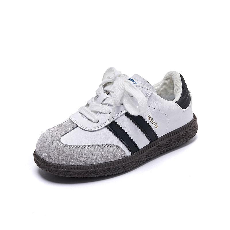 Spring new classmate children's shoes girls genuine leather German training white shoes boys lightweight non-slip casual shoes