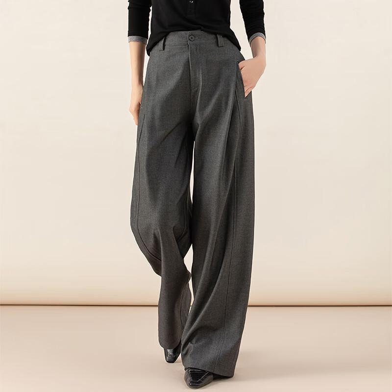 Fanzhen Women's Draped Wide-Leg Trousers