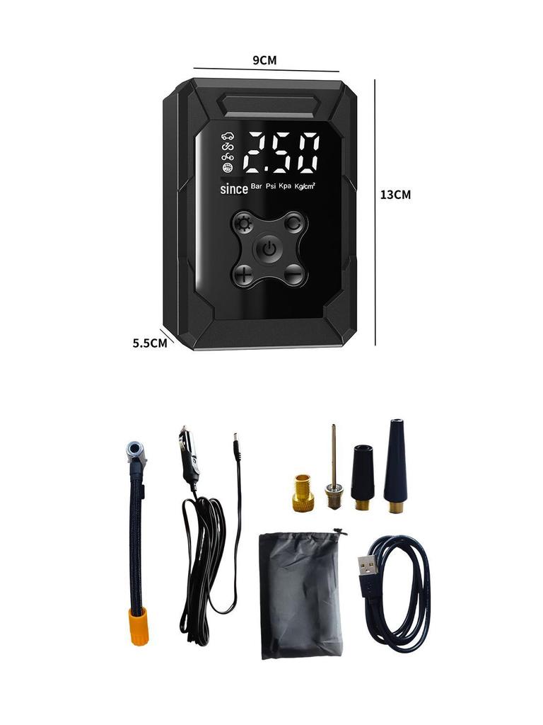 Wireless Dual-Use Mini Car and Bicycle Tire Inflator Pump