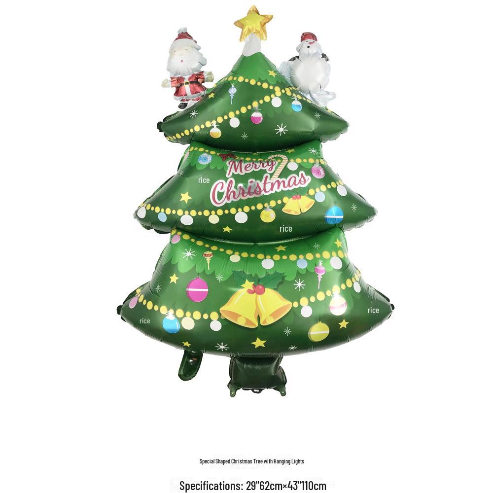 Christmas Cartoon Balloons: Santa, Snowman, Elk, Christmas Tree Decorations