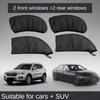2/4pcs Automobile Mosquito Net Sun Screen Window Sunshade Privacy Sunshade Mosquito-proof Heat Insulation Car Curtain Universal