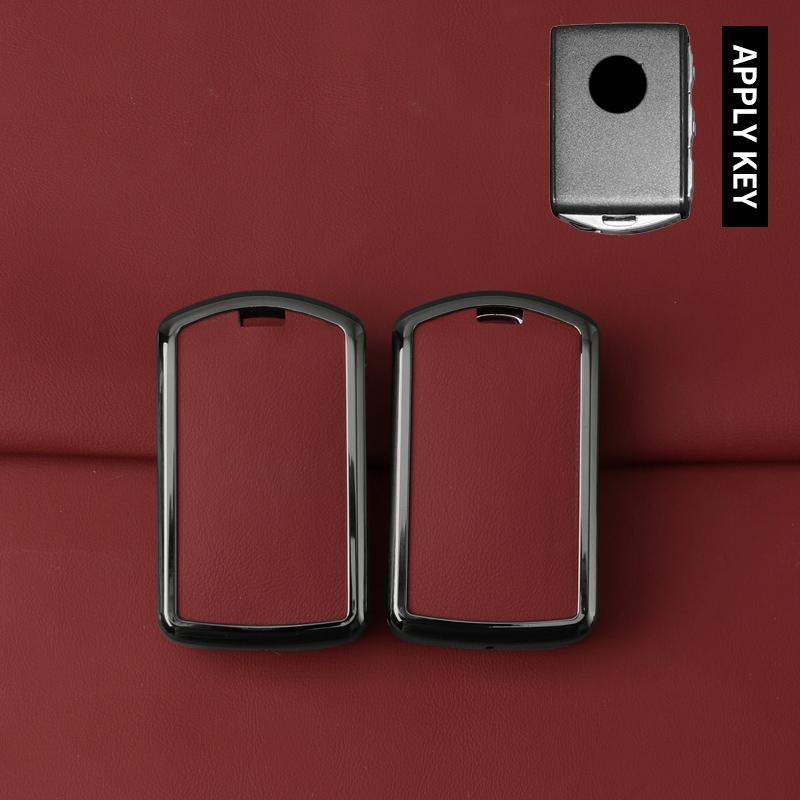 Metal Leather Car Key Case Cover For Volvo S60 S90 Xc40 Xc60 Xc90 V60 V90 C40 Polestar 1 Polestar 2 Protector Protector Keychain