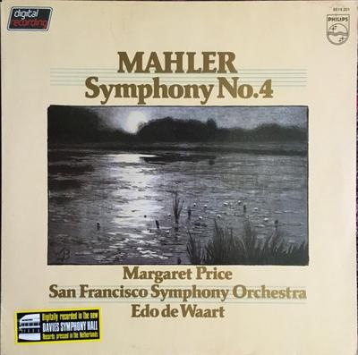 LP-skiva GUSTAV MAHLER  MARGARET PRICE  SA  Symfoni nr. 4 6514201 Philips 1982 Europa Klassisk Begagnad