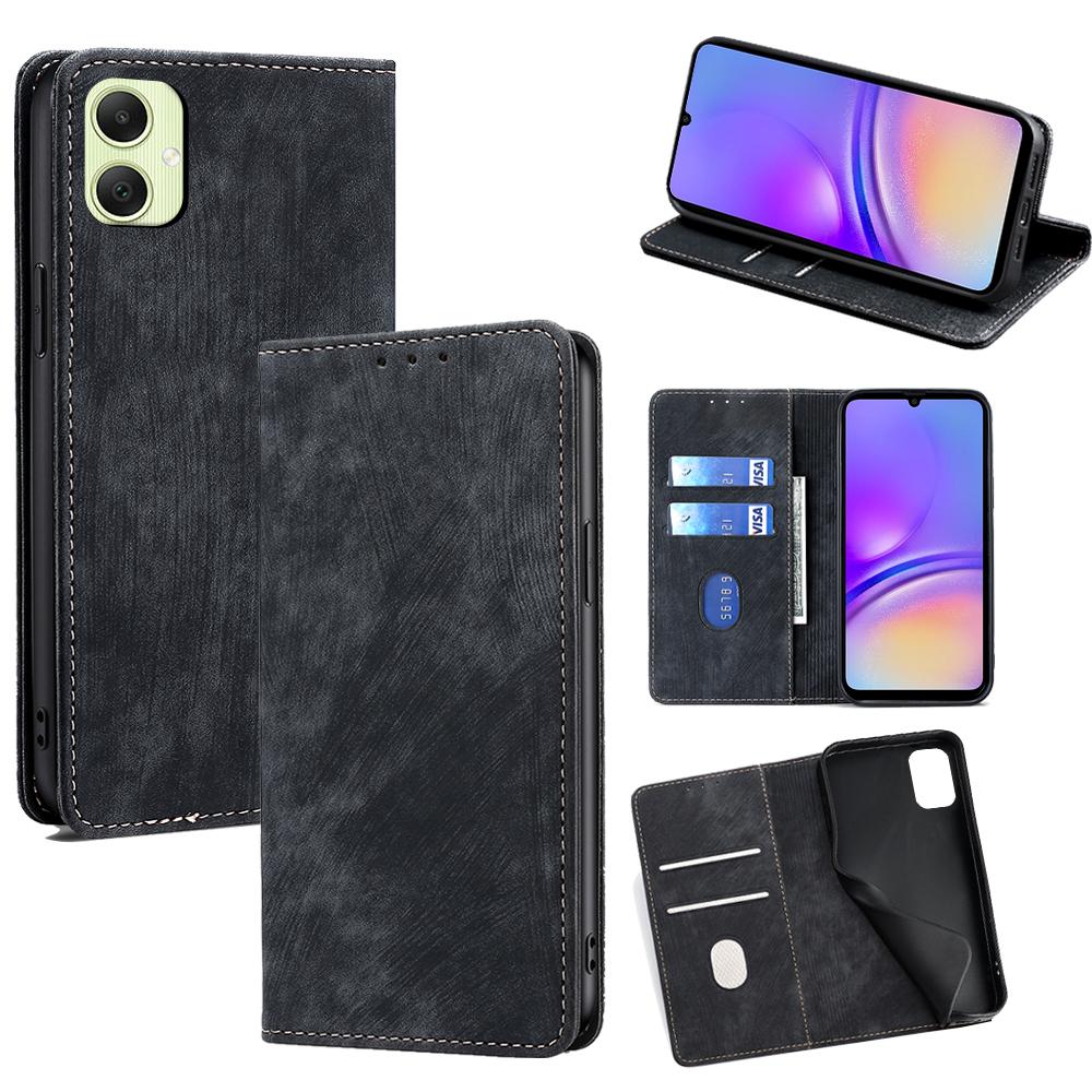 For Samsung Galaxy A05 4G Case RFID Blocking Wallet Foldable Stand Leather Phone Cover