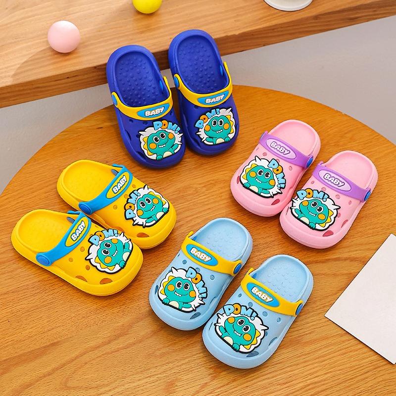 Cartoon Boy's Shoes, Indoor Soft-bottom Anti-slip Girls' Flip-flops