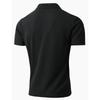 Men's Summer Sports Fitness Casual V-neck Elastic Texture Short-sleeved T-shirt