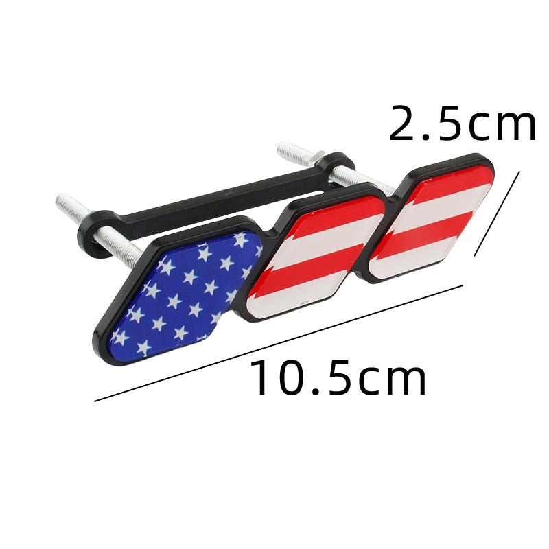 ABS TRD Mașină Tricolor Drapel Național Emblema Grilă Grilă cu Fante Plasă Accesorii Insigne Auto pentru Tacoma 4Runner Tundra