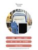 Korean-Style Color Block Backpack - Versatile, Fashionable, Large Capacity for Middle and High School Students
