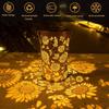 Sonnenblumen-Solar-Gartenleuchte mit Metallskulptur für die Außendekoration des Gartens