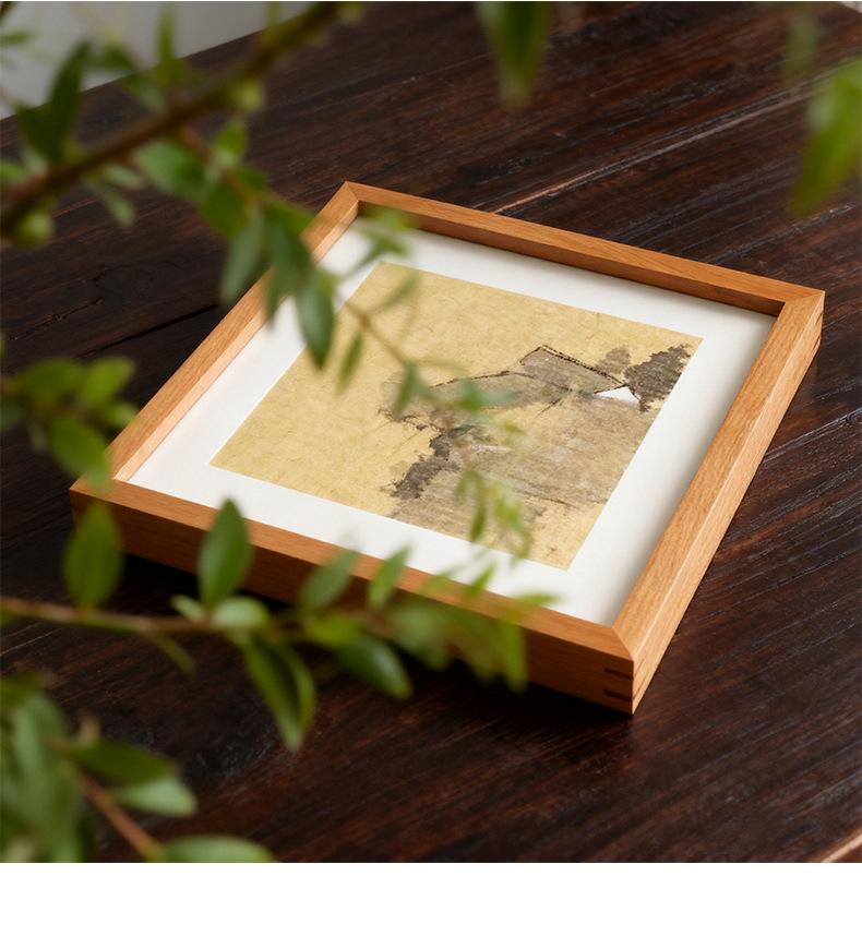 American Cherry Wood DIY Picture Frame for Paintings, Puzzles, Photos, and Calligraphy