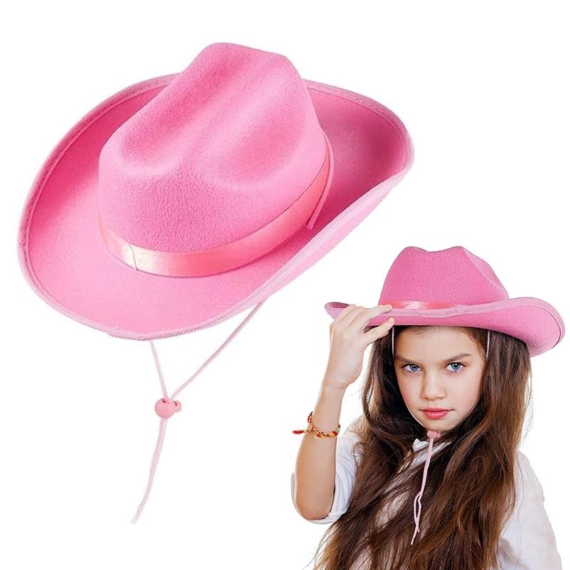 Kids Cowgirl Hat Birthday Party Cowgirl Hat Wide Brims Western Fedoras Hat